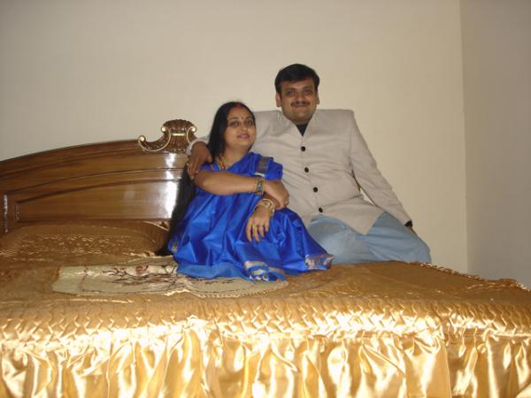 Me and her at our bedroom in Delhi